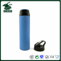 2016 Hot!!! portable silicone water bottle with straw cap from OEM factory